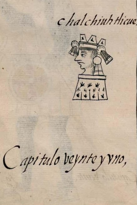 Florentino I 3v, Chalchiuhtlicue, Tepictoton