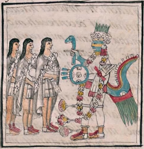 Florentino II 60v, Tlaxochimaco, Huitzilopochtli