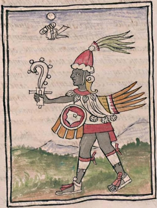 Florentino IV 59r, 1-ehecatl, Quetzalcohuatl