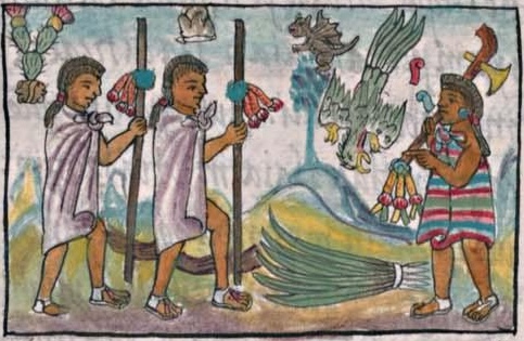 Florentino IX 18v, Tenochtitlan, Tlatelolco, Tzinacantlan, Cuauhtemoc, ?, 