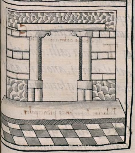 Florentino XI 241r, tecpancalli
