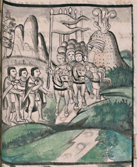 Florentino XII 18r, Popocatepetl