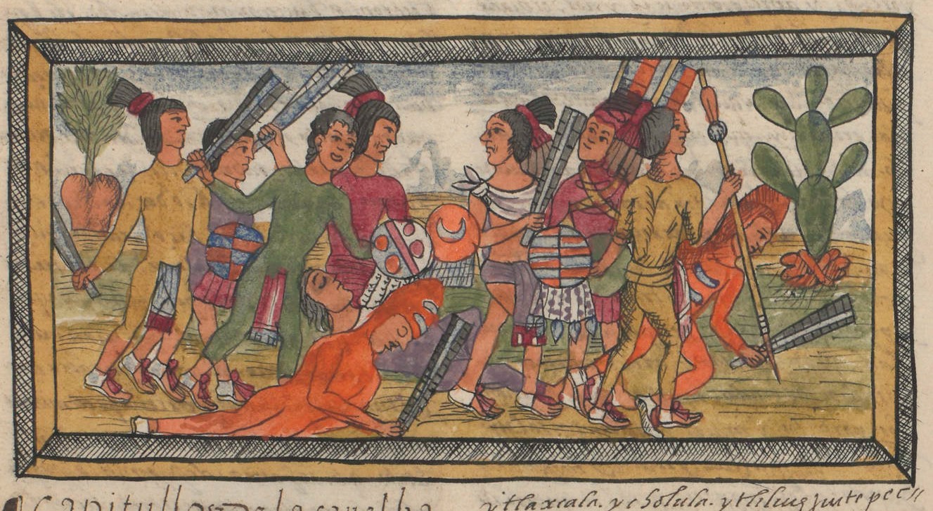 Durán I 168v, Huexotzinco, Tenochtitlan