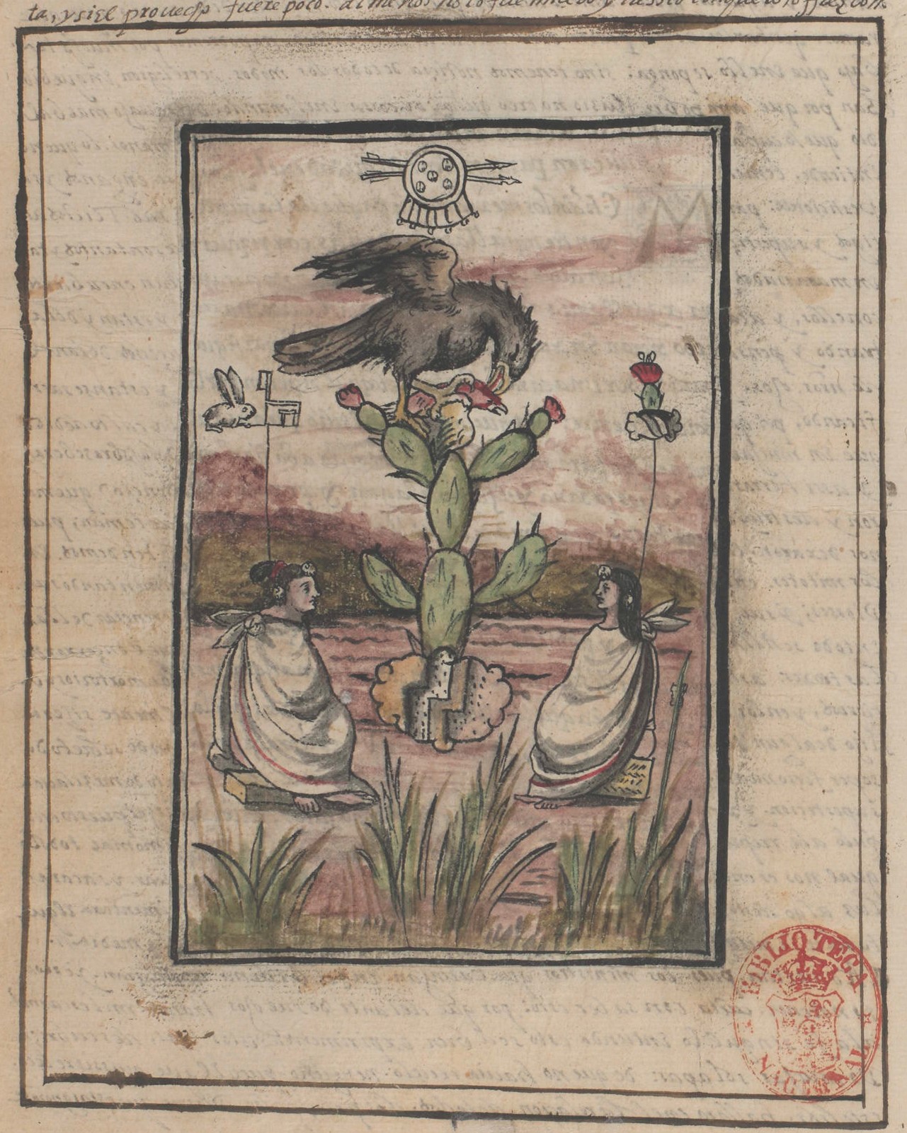 Durán II 227v, Tenoch, Tenochtitlan, Tecalle, Acacitli, Ocelopan ?