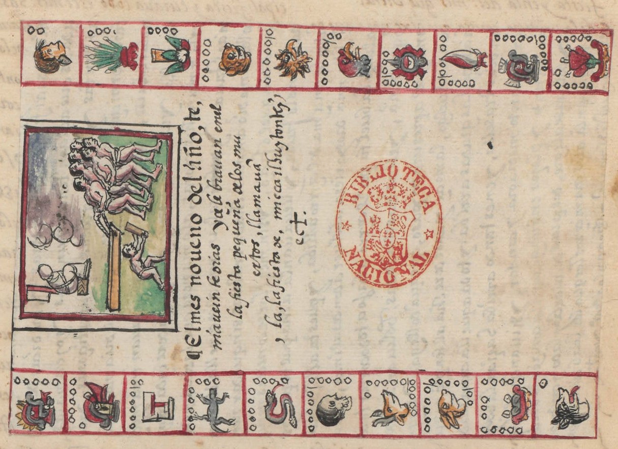 Durán III 335r, Micca Ilhuitontli, Tlaxochimaco