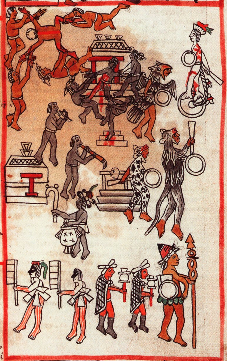 Matritense P I 250r, Tlacaxipehualiztli, Tzompanco, Temalacatl