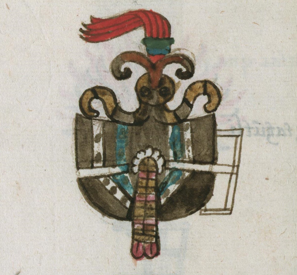 Matritense R I 77v, tlilpapalotl